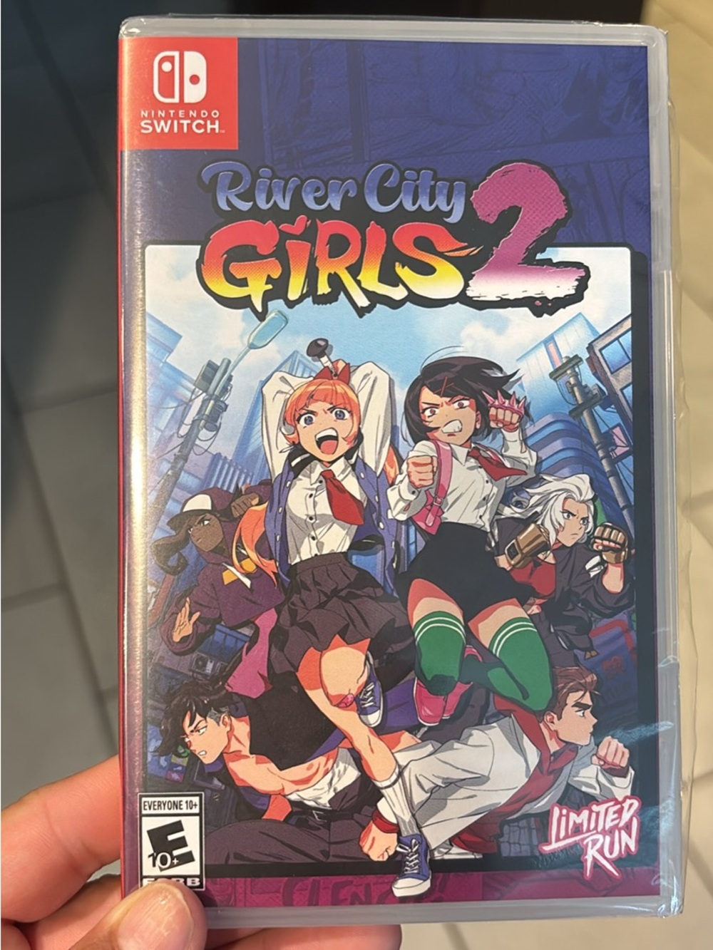 Nintendo River City Girls 2 – Purple, Pink, Yellow, Green & Blue Anime Cover